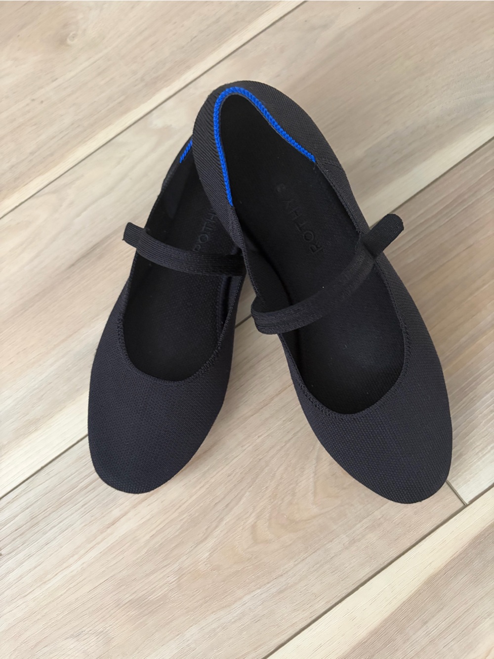 Rothy’s Black Mary Jane Ballet Flats in Women’s size 9 1/2.